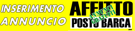 Inserimento annuncio affitto posto barca
